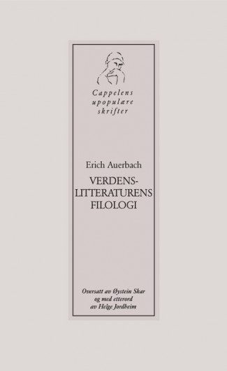 Verdenslitteraturens filologi av Erich Auerbach (Heftet)