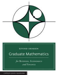 Graduate Mathematics for Business, Economics and Finance