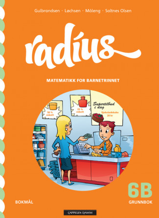 Radius 6B Grunnbok Brettbok av Jan Erik Gulbrandsen, Randi Løchsen, Kristin Måleng og Vibeke Saltnes Olsen (Nettsted)