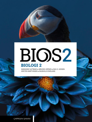 Bios 2 Biologi 2 Unibok (LK20) av Marianne Sletbakk, Arnodd Håpnes, Dag O. Hessen, Ragnhild Eskeland og Kirsten Marthinsen (Nettsted)