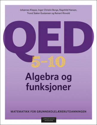 QED 5–10 Algebra og funksjoner av Johannes Kleppe, Inger Christin Borge, Ragnhild Hansen, Trond Stølen Gustavsen og Reinert A. Rinvold (Fleksibind)