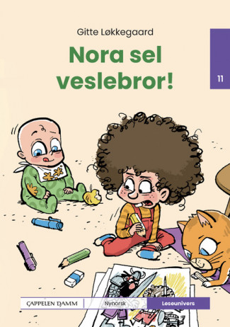 Leseunivers 11: Nora sel veslebror! av Gitte Løkkegaard (Innbundet)